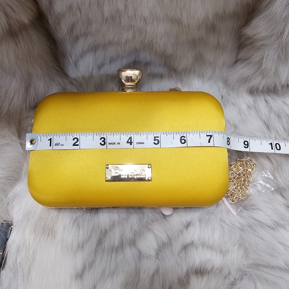NWT Bebe Yellow 3D Multifloral 3 Style. Crossbody Clutch Handbag - Picture 5 of 13